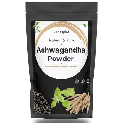 Ashwagandha Powder | 100% Pure Withania Somnifera Root | Stress Relief, Energy & Immunity Support | Natural Ayurvedic Churna – 100g