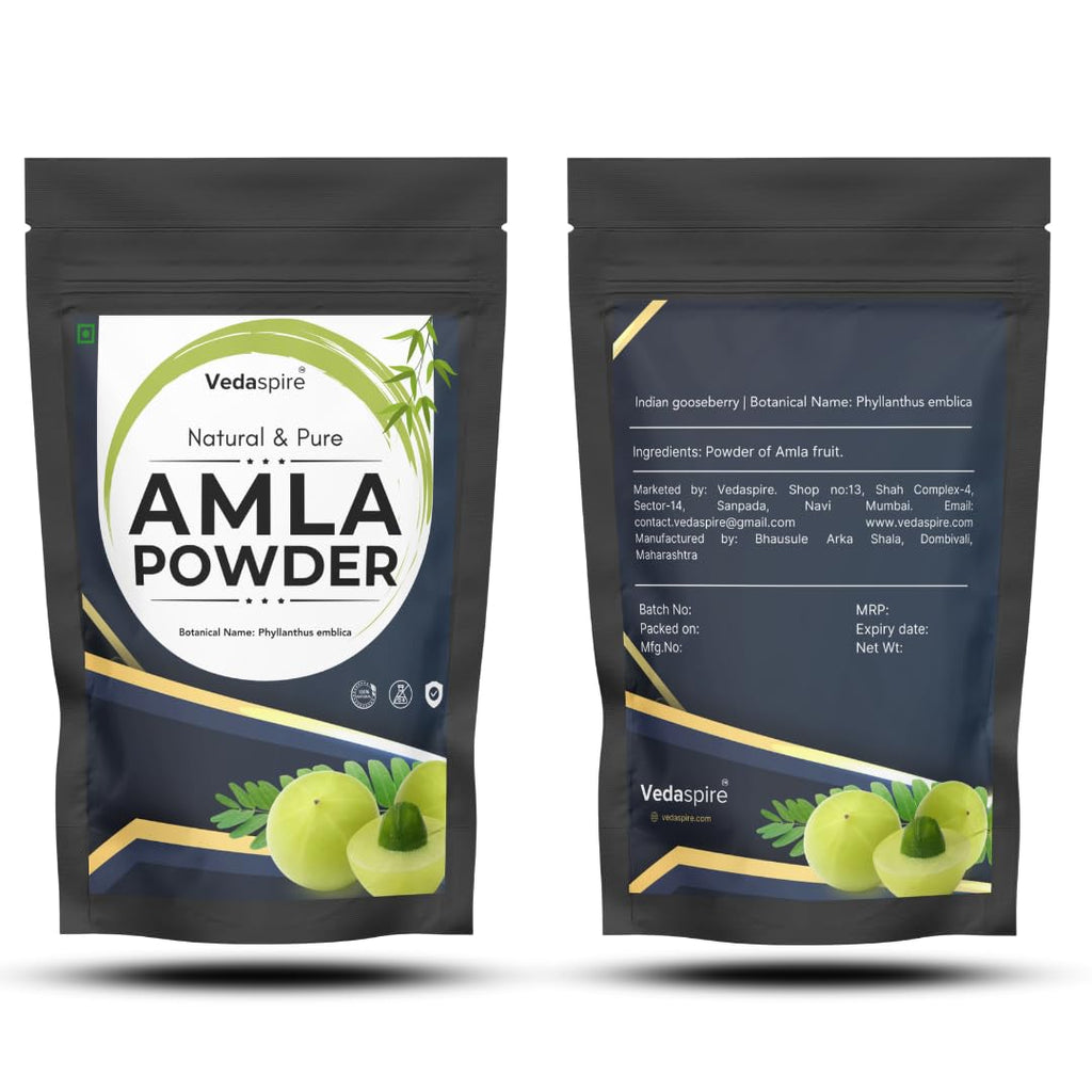 Amla Powder | 100% Pure & Edible Grade | Natural Vitamin C Rich Herbal Powder for Healthy Hair, Glowing Skin & Daily Wellness – 100 g