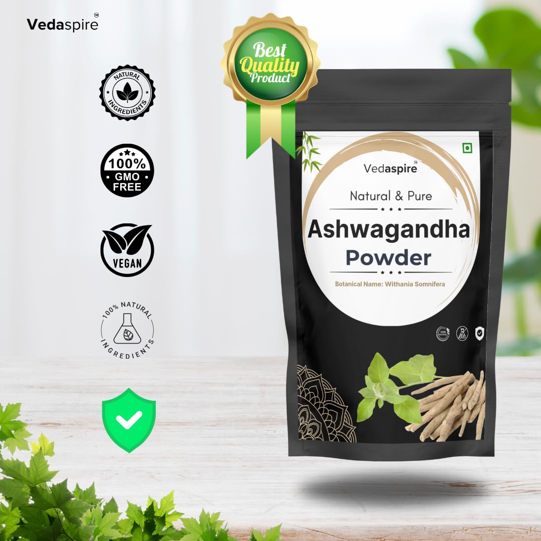 Ashwagandha Powder | 100% Pure Withania Somnifera Root | Stress Relief, Energy & Immunity Support | Natural Ayurvedic Churna – 100g
