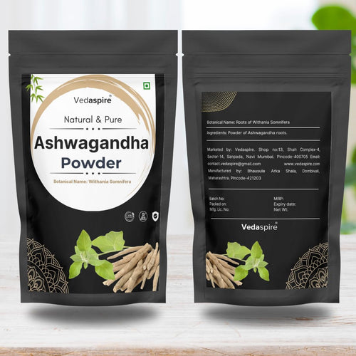 Ashwagandha Powder | 100% Pure Withania Somnifera Root | Stress Relief, Energy & Immunity Support | Natural Ayurvedic Churna – 100g