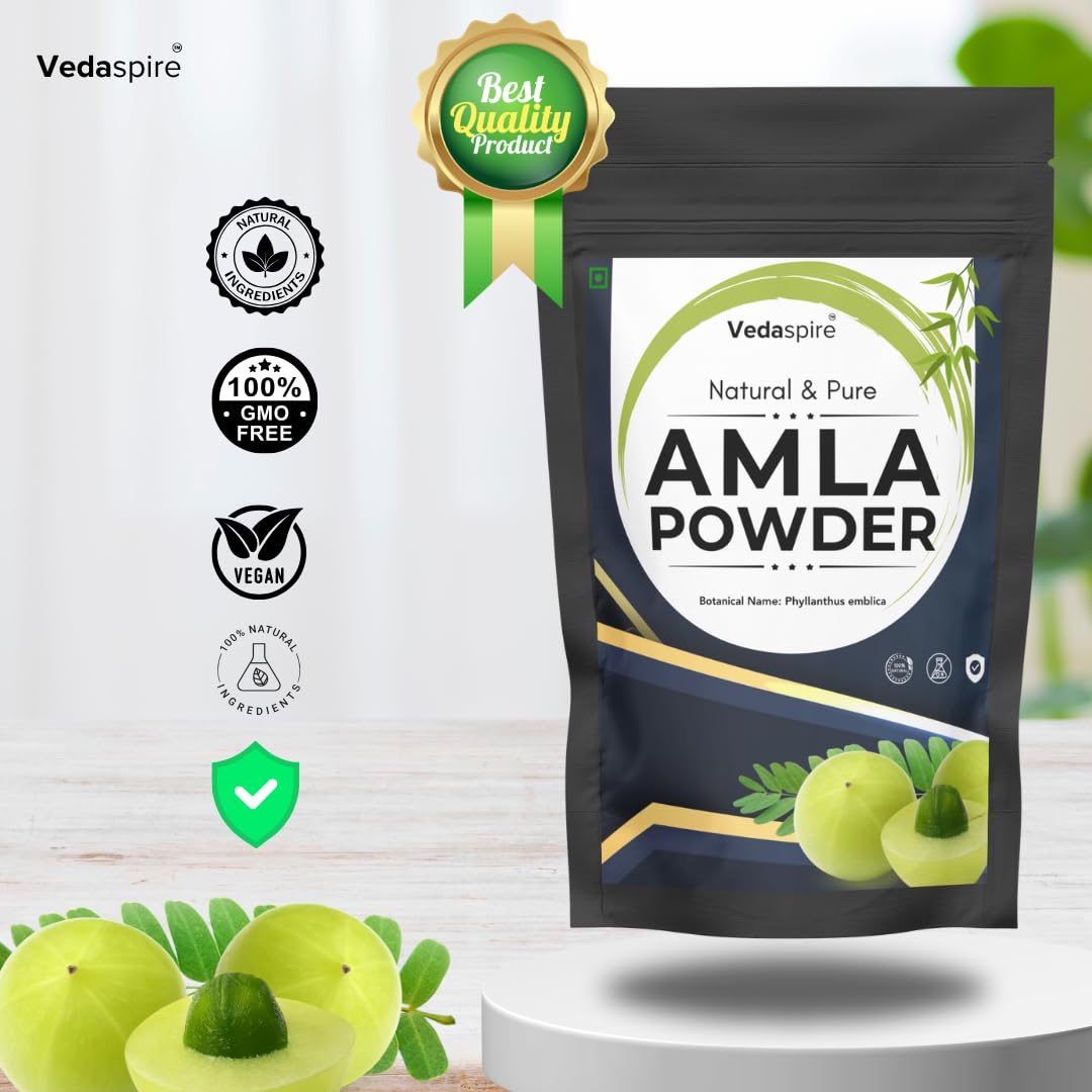 Amla Powder | 100% Pure & Edible Grade | Natural Vitamin C Rich Herbal Powder for Healthy Hair, Glowing Skin & Daily Wellness – 100 g