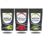 Amla, Hibiscus & Neem Powder Combo | Natural Hair & Face Pack | For Hair Growth, Dandruff, Dull & Damaged Hair | Acne, Skin Glow | Strengthens & Conditions | Pack of 3 (50g Each)