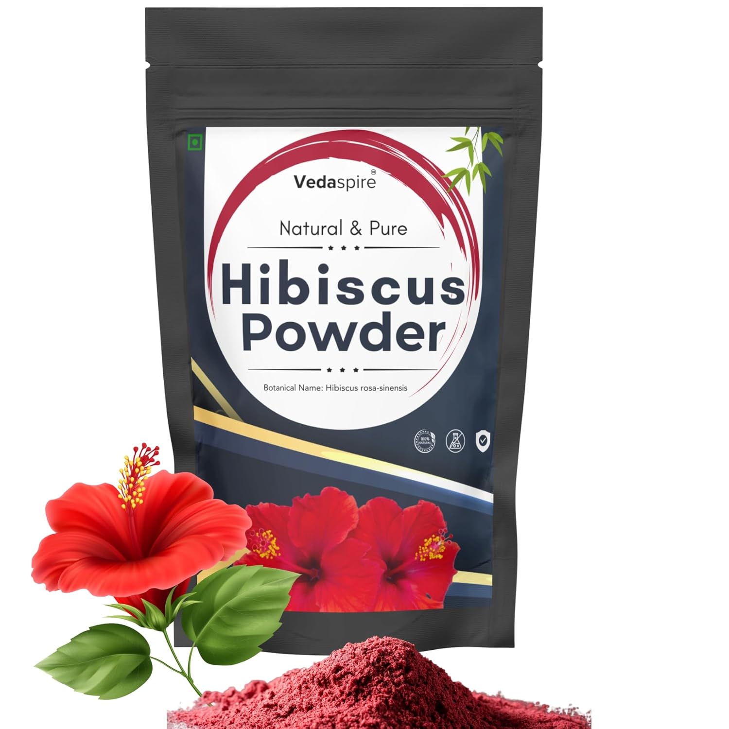 Hibiscus Flower Powder for Hair Growth & Face | Natural Hibiscus Powder for Dandruff, Glowing Skin, Dry & Dull Hair | Herbal Hair Mask & Face Pack – 100g