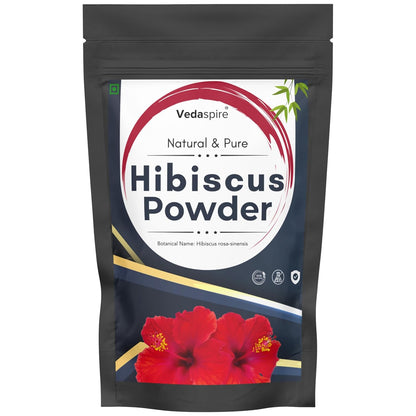 Hibiscus Flower Powder for Hair Growth & Face | Natural Hibiscus Powder for Dandruff, Glowing Skin, Dry & Dull Hair | Herbal Hair Mask & Face Pack – 100g