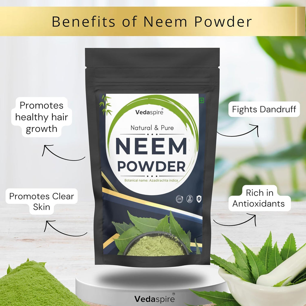 Amla, Hibiscus & Neem Powder Combo | Natural Hair & Face Pack | For Hair Growth, Dandruff, Dull & Damaged Hair | Acne, Skin Glow | Strengthens & Conditions | Pack of 3 (50g Each)
