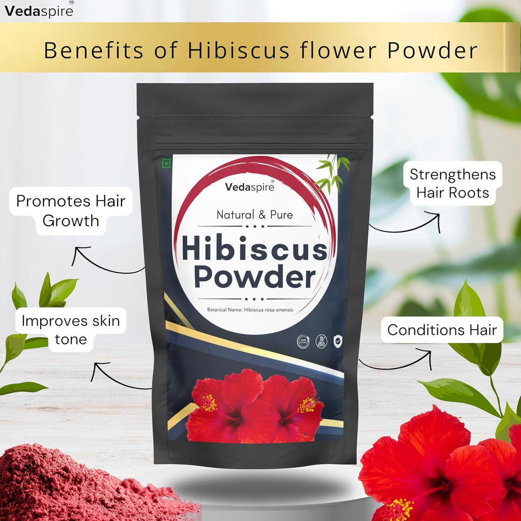 Amla, Hibiscus & Neem Powder Combo | Natural Hair & Face Pack | For Hair Growth, Dandruff, Dull & Damaged Hair | Acne, Skin Glow | Strengthens & Conditions | Pack of 3 (50g Each)