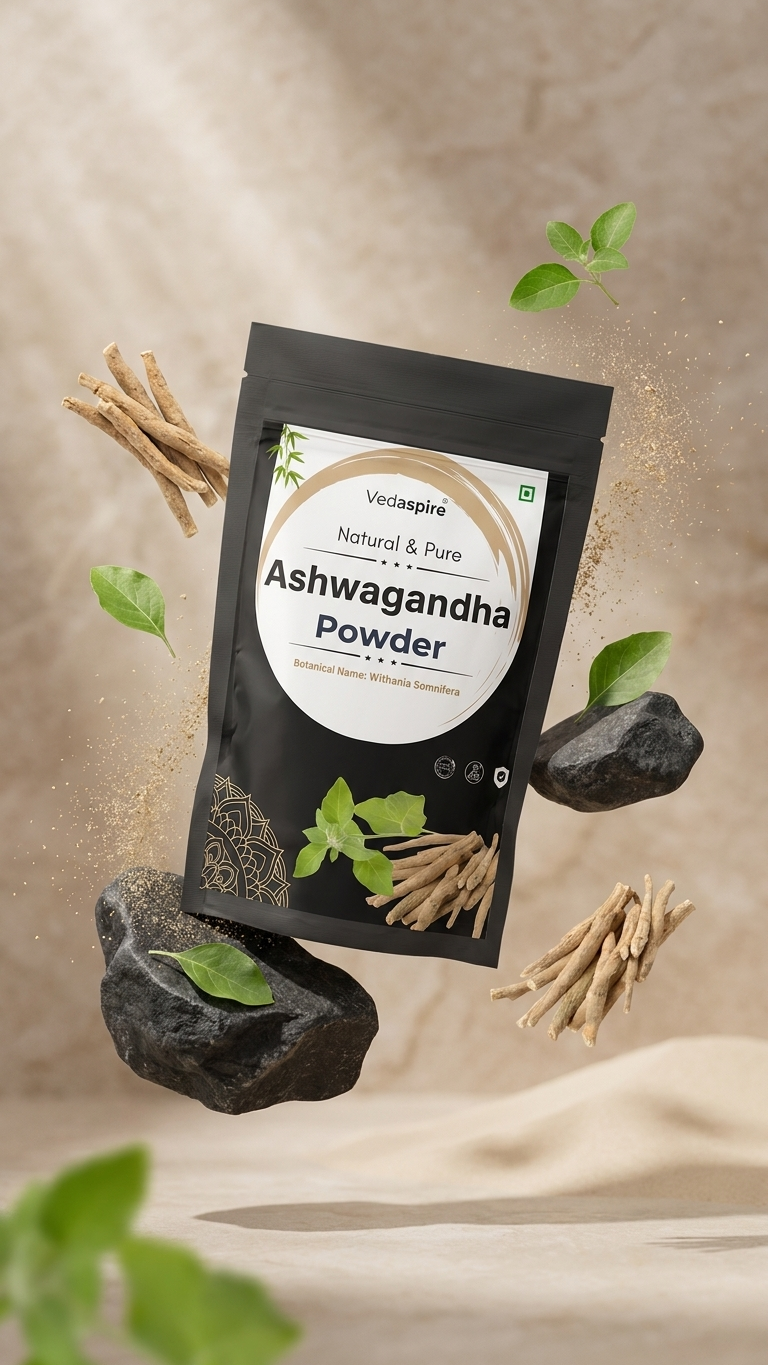 Ashwagandha Powder | 100% Pure Withania Somnifera Root | Stress Relief, Energy & Immunity Support | Natural Ayurvedic Churna – 100g